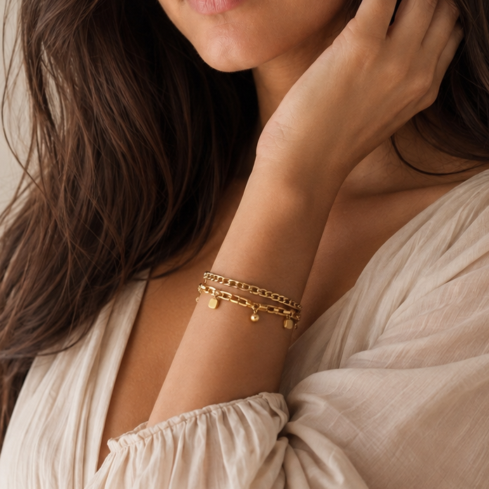 Gold Chain Bracelet | Stainless Steel